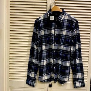 NWT men’s Good Man Brand plaid button down size M